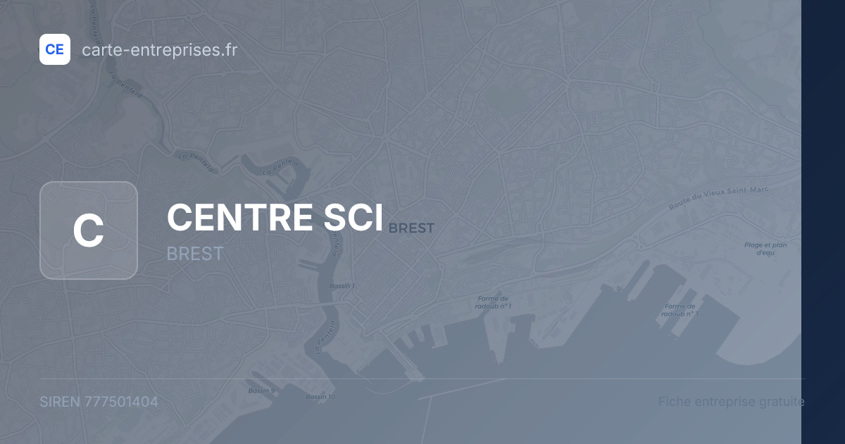 CENTRE SCI — 777501404 — fiche entreprise