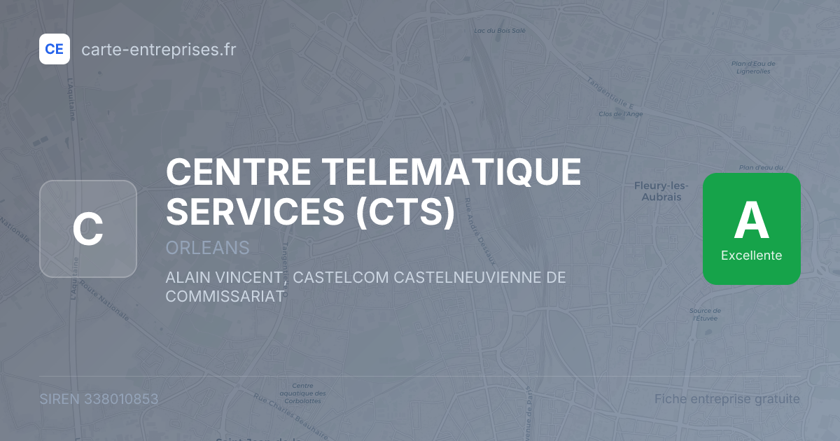CENTRE TELEMATIQUE SERVICES (CTS) — 338010853 — fiche entreprise
