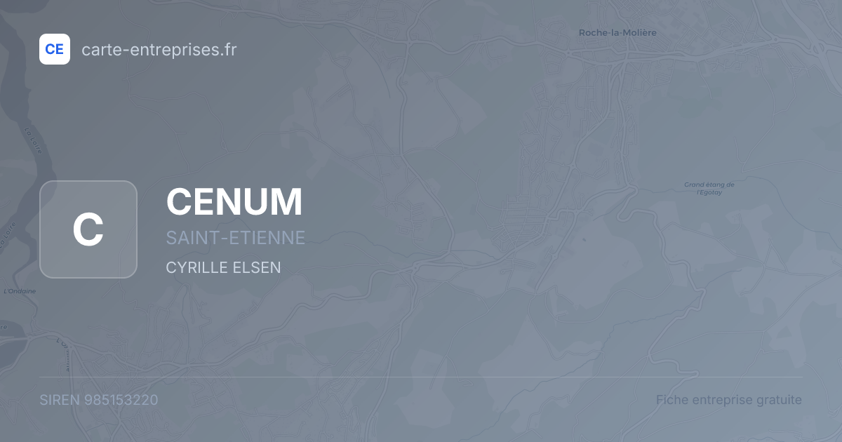 CENUM — 985153220 — fiche entreprise