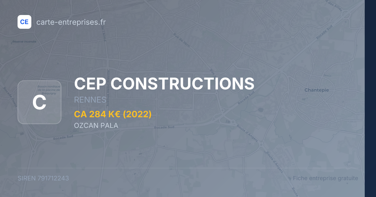 CEP CONSTRUCTIONS — 791712243 — fiche entreprise