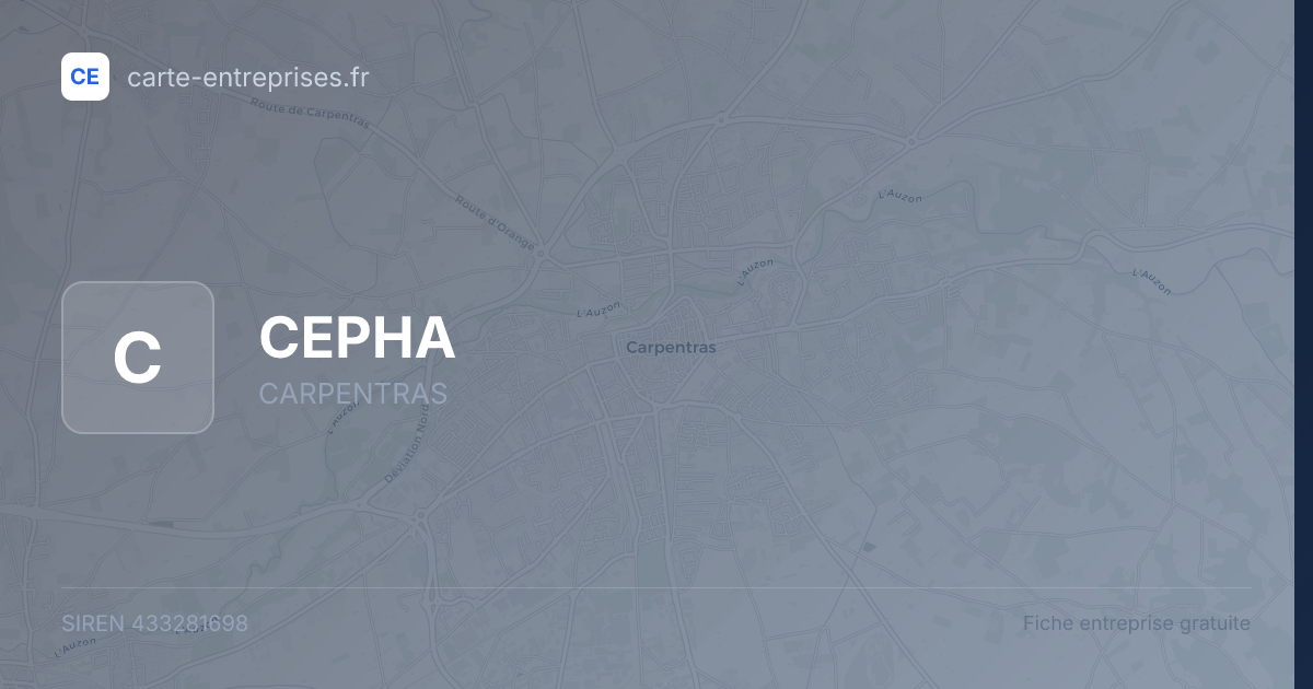 CEPHA — 433281698 — fiche entreprise