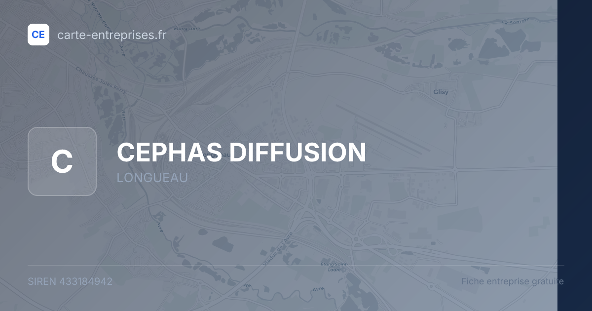 CEPHAS DIFFUSION — 433184942 — fiche entreprise