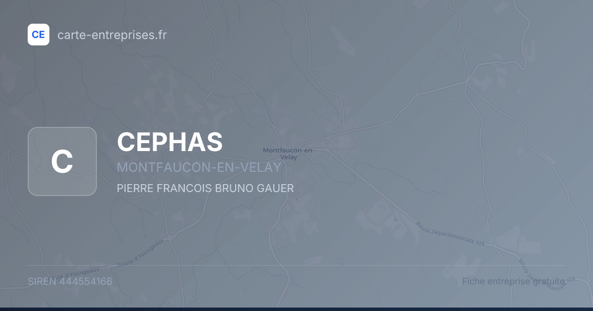 CEPHAS — 444554166 — fiche entreprise