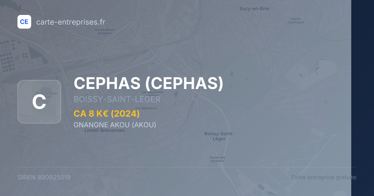 CEPHAS — 890925019 — fiche entreprise