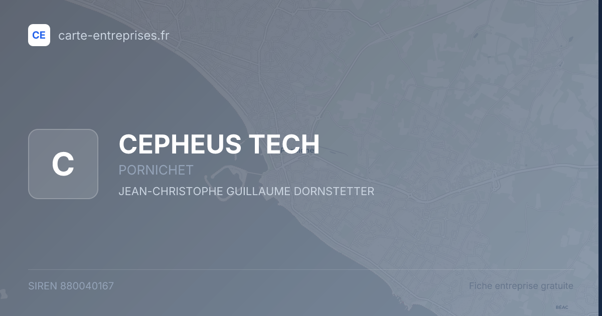 CEPHEUS TECH — 880040167 — fiche entreprise