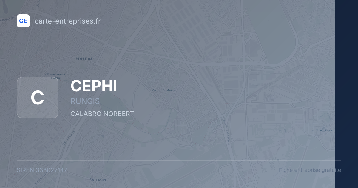 CEPHI — 338027147 — fiche entreprise