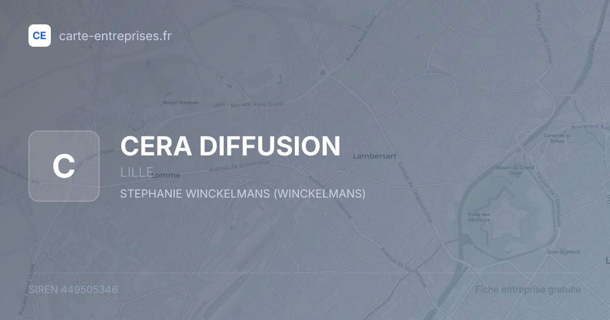 CERA DIFFUSION — 449505346 — fiche entreprise