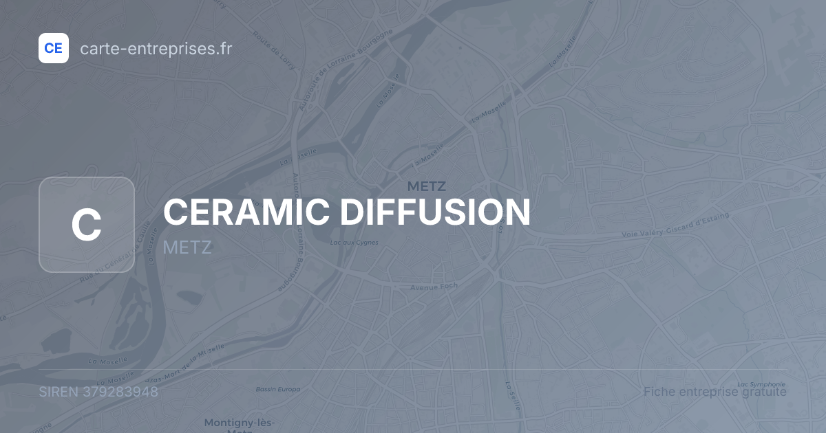 CERAMIC DIFFUSION — 379283948 — fiche entreprise