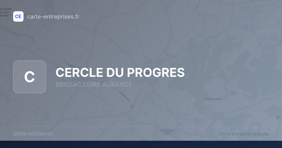 CERCLE DU PROGRES — 801084047 — fiche entreprise