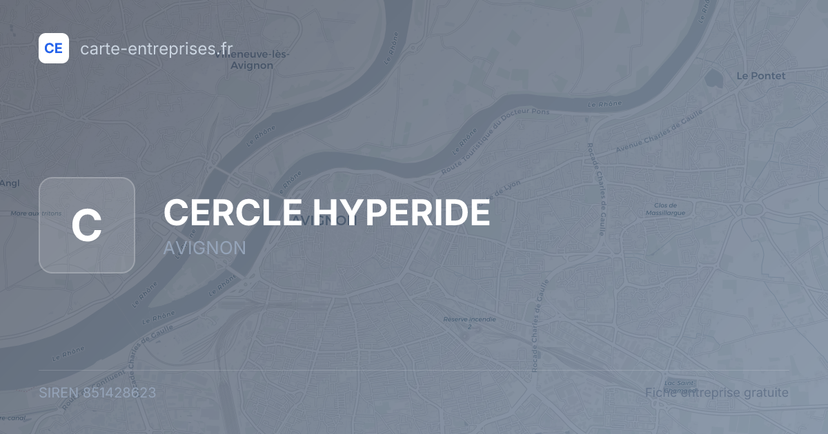 CERCLE HYPERIDE — 851428623 — fiche entreprise