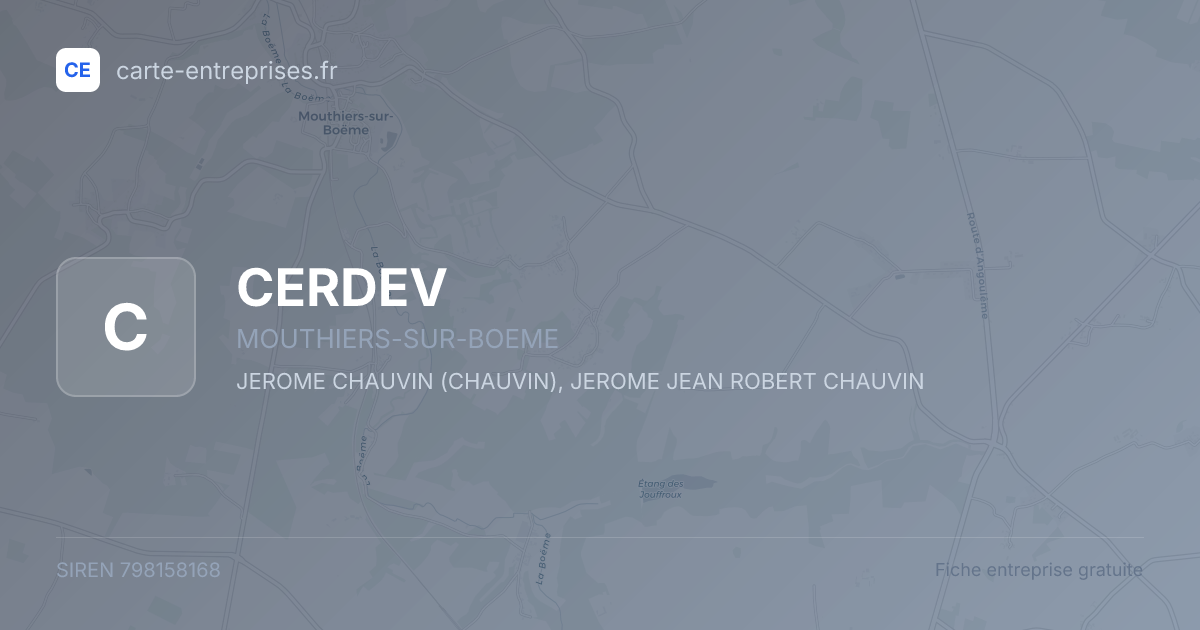 CERDEV — 798158168 — fiche entreprise