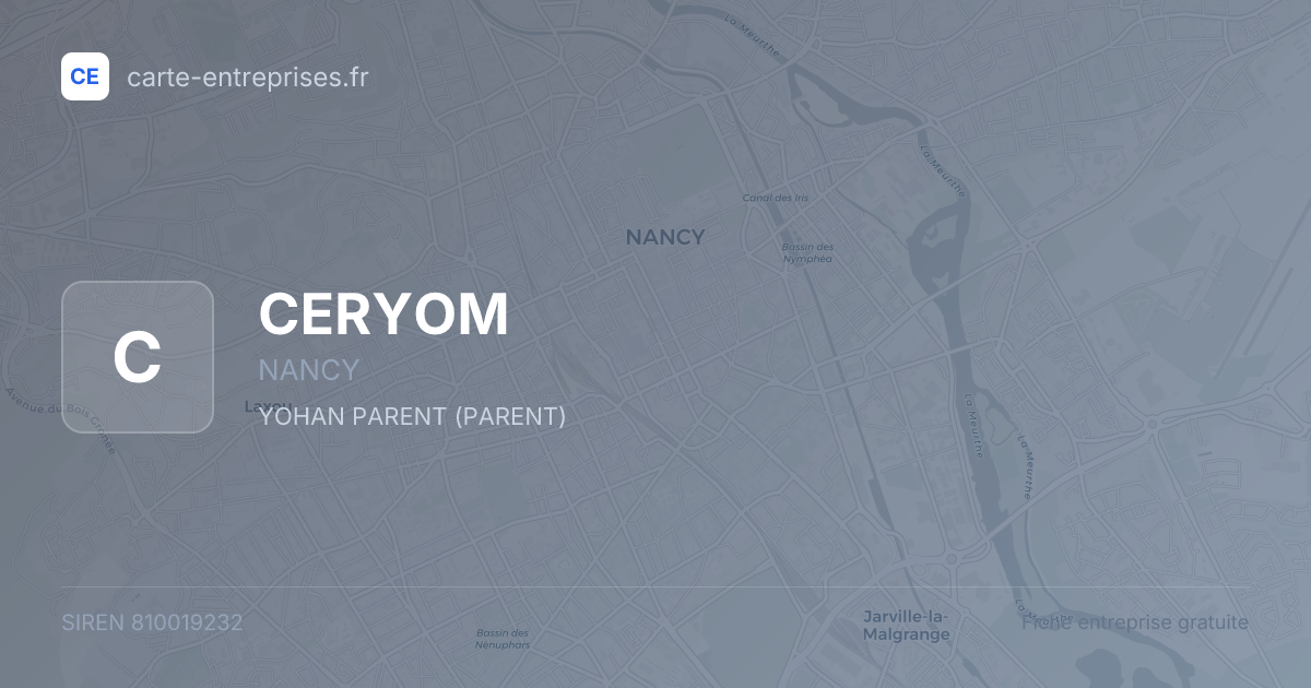 CERYOM — 810019232 — fiche entreprise