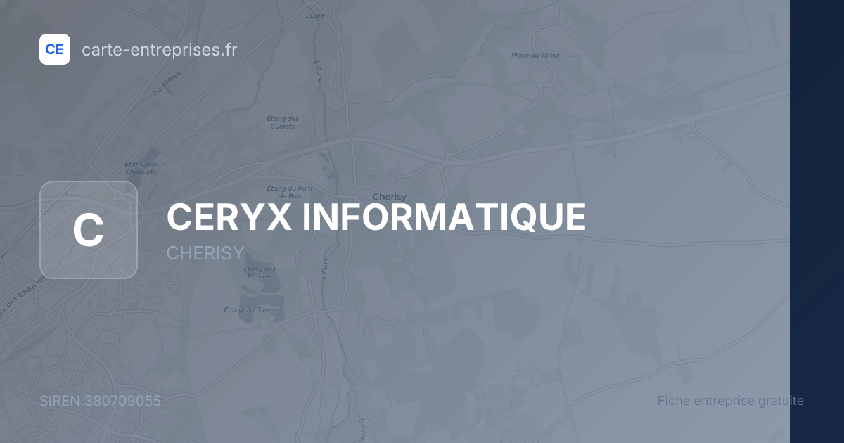 CERYX INFORMATIQUE — 380709055 — fiche entreprise