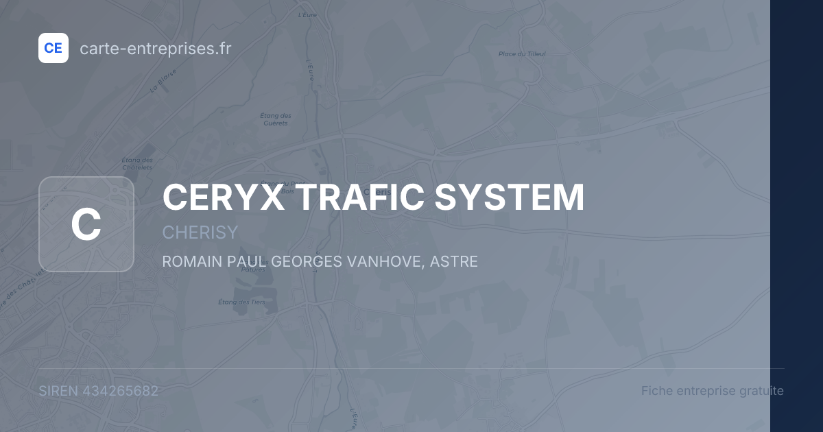 CERYX TRAFIC SYSTEM — 434265682 — fiche entreprise