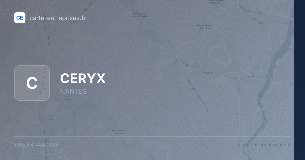 CERYX — 414840033 — fiche entreprise