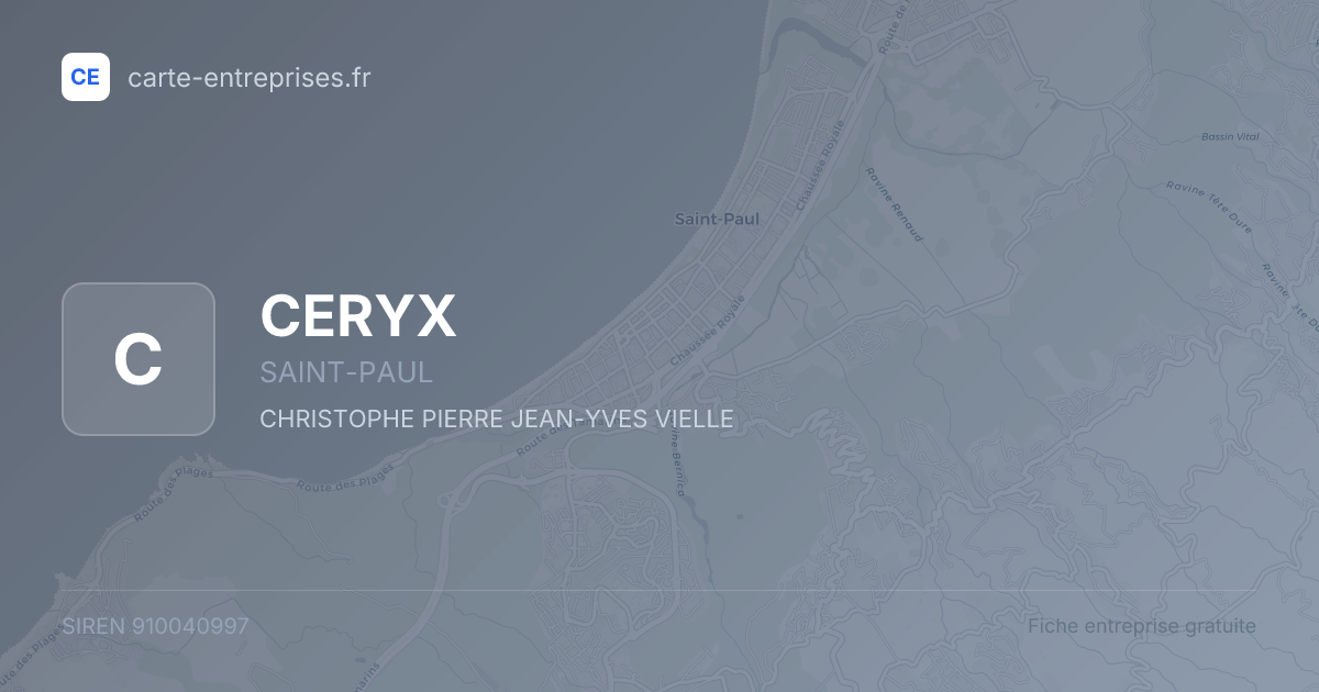 CERYX — 910040997 — fiche entreprise