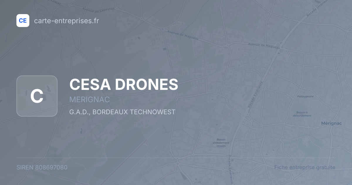 CESA DRONES — 808697080 — fiche entreprise