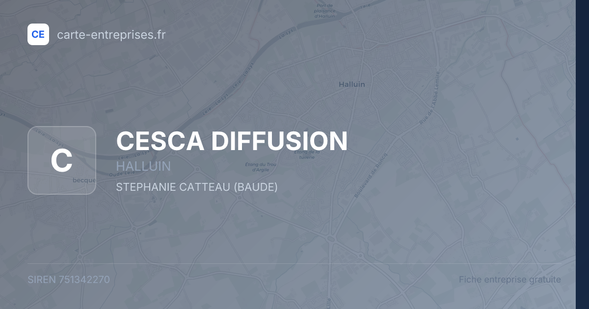 CESCA DIFFUSION — 751342270 — fiche entreprise