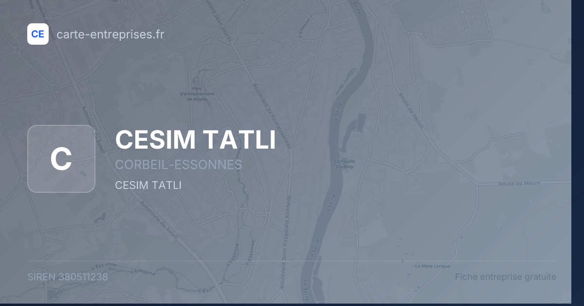 CESIM TATLI — 380511238 — fiche entreprise