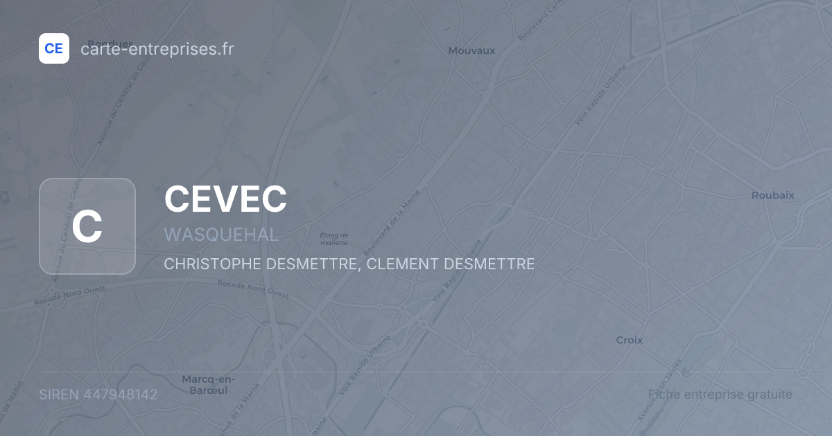 CEVEC — 447948142 — fiche entreprise