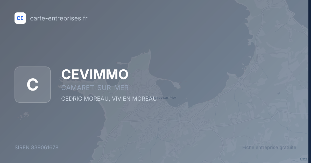CEVIMMO — 839061678 — fiche entreprise
