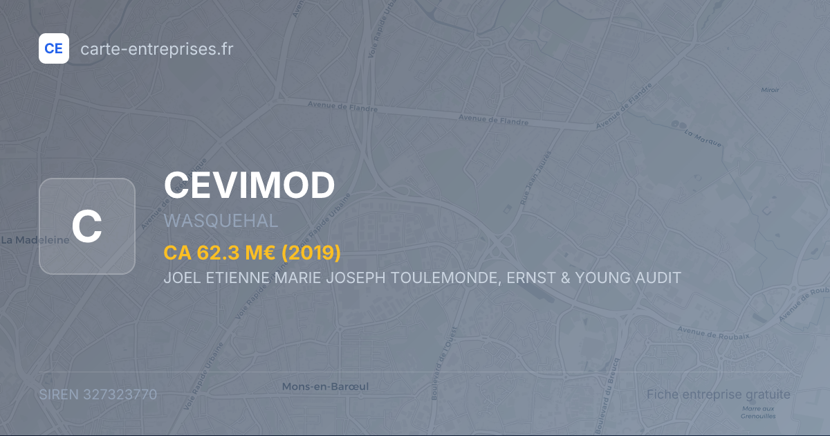 CEVIMOD — 327323770 — fiche entreprise