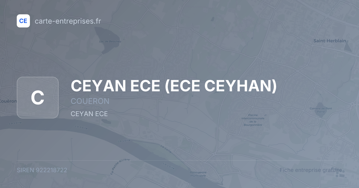 CEYAN ECE (ECE CEYHAN) — 922218722 — fiche entreprise