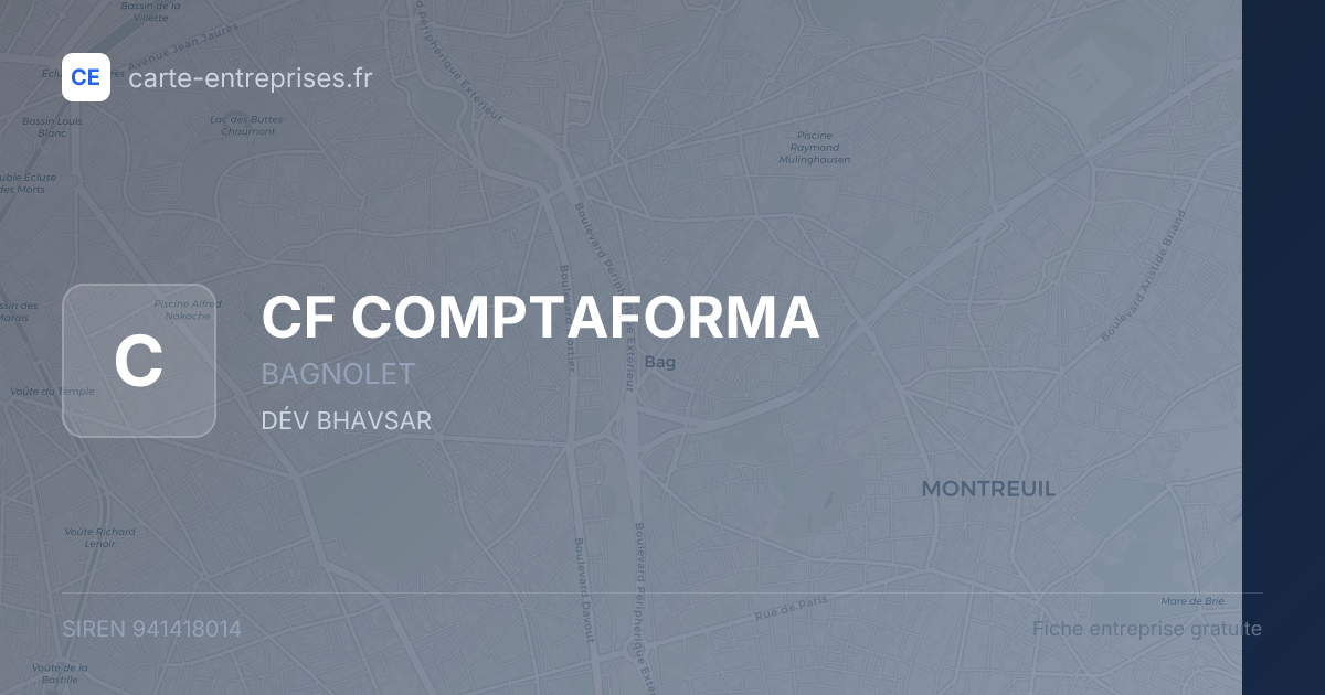 CF COMPTAFORMA — 941418014 — fiche entreprise