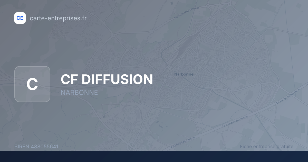 CF DIFFUSION — 488055641 — fiche entreprise