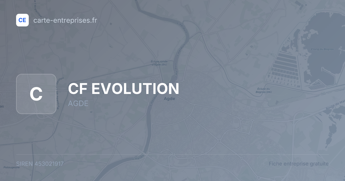 CF EVOLUTION — 453021917 — fiche entreprise