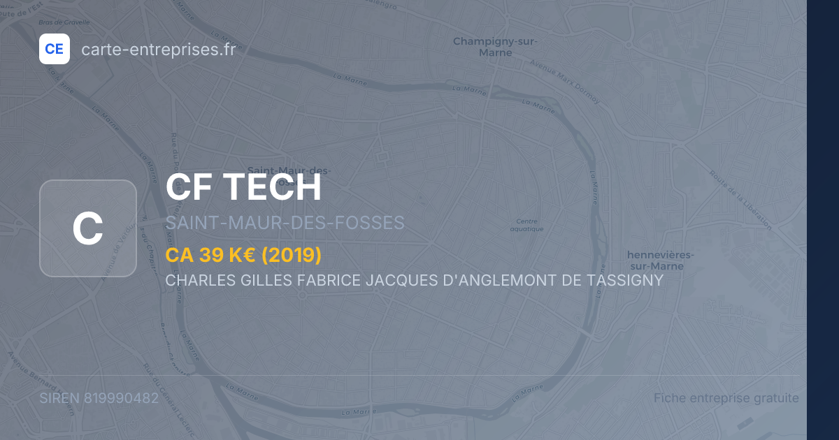 CF TECH — 819990482 — fiche entreprise