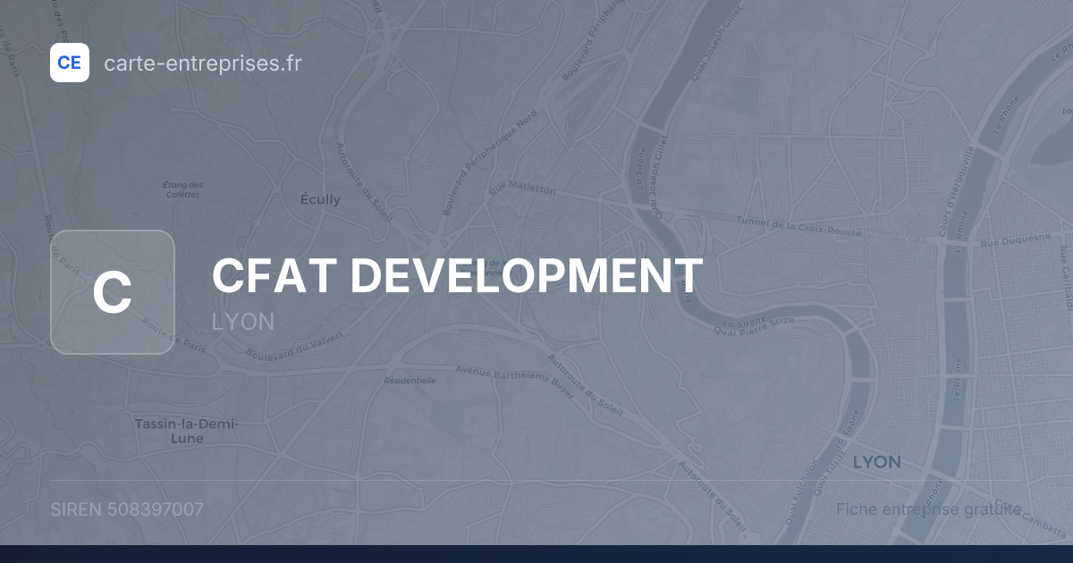 CFAT DEVELOPMENT — 508397007 — fiche entreprise