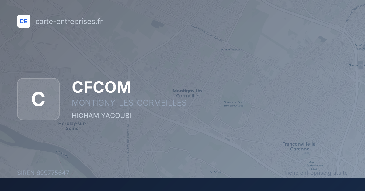 CFCOM — 899775647 — fiche entreprise