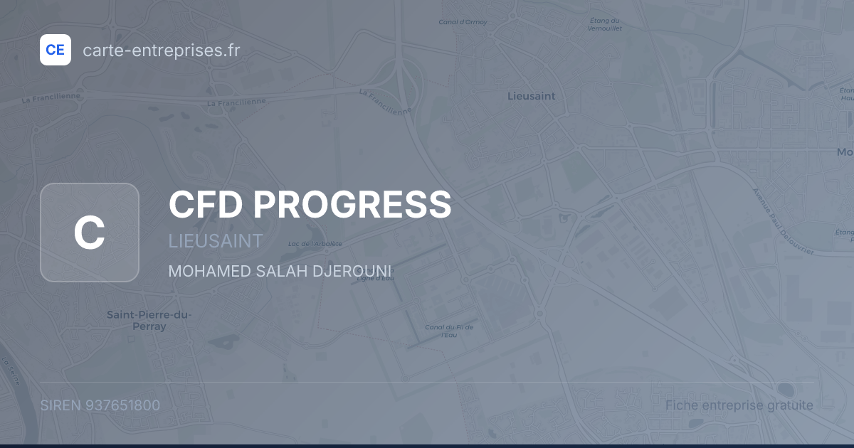 CFD PROGRESS — 937651800 — fiche entreprise