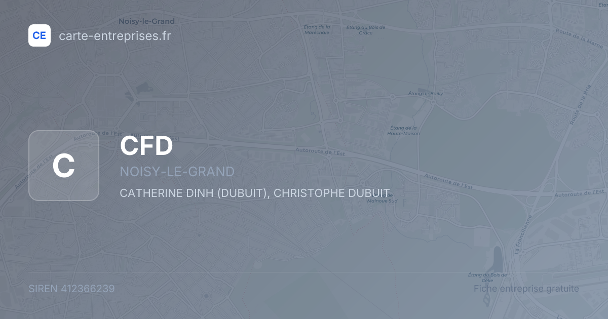 CFD — 412366239 — fiche entreprise