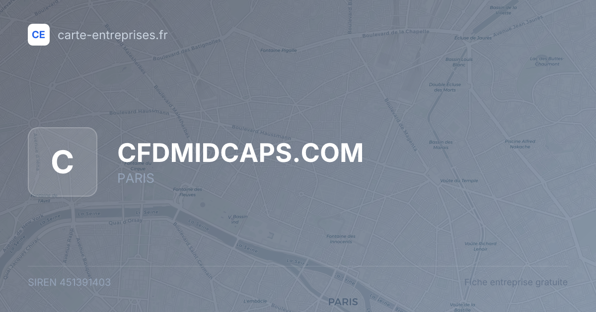 CFDMIDCAPS.COM — 451391403 — fiche entreprise