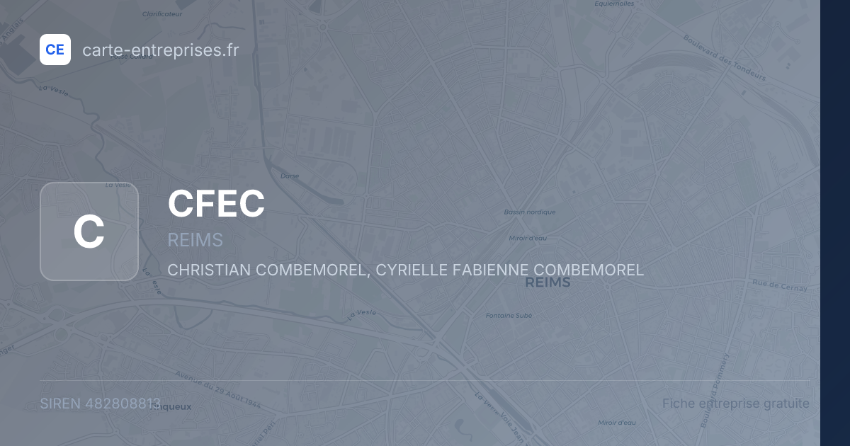 CFEC — 482808813 — fiche entreprise