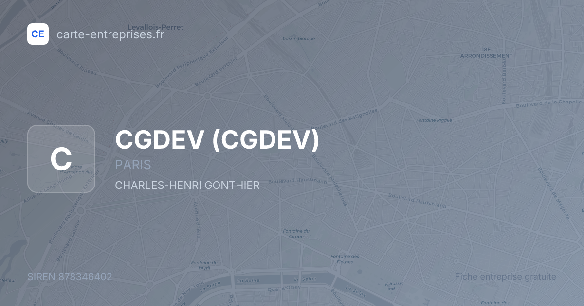 CGDEV — 878346402 — fiche entreprise