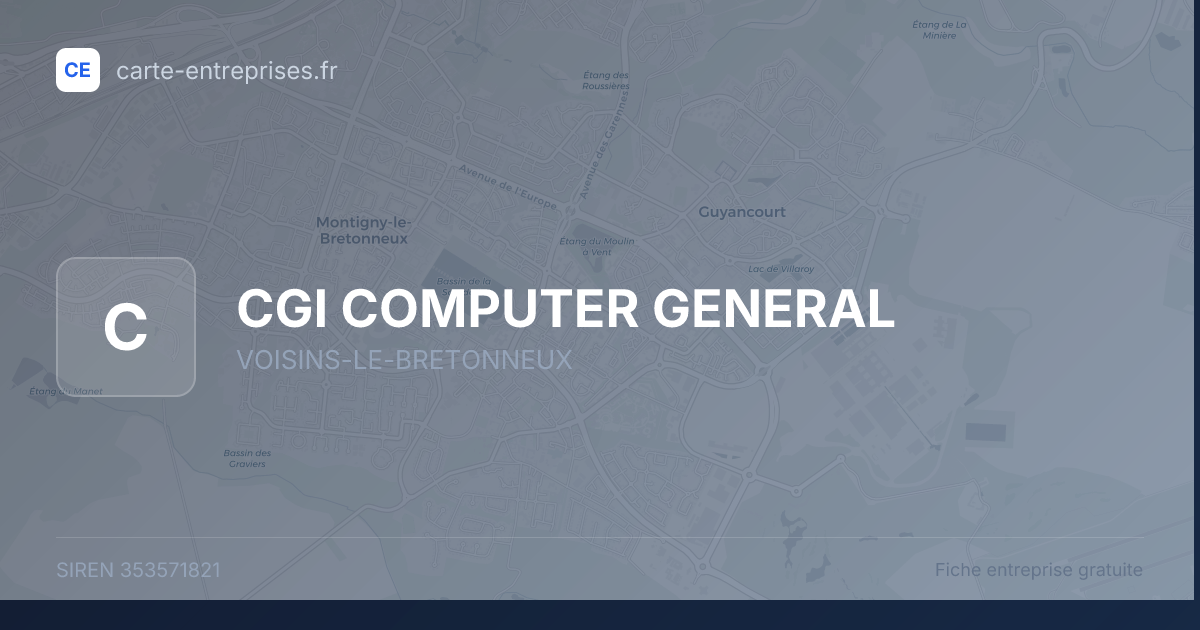CGI COMPUTER GENERAL — 353571821 — fiche entreprise