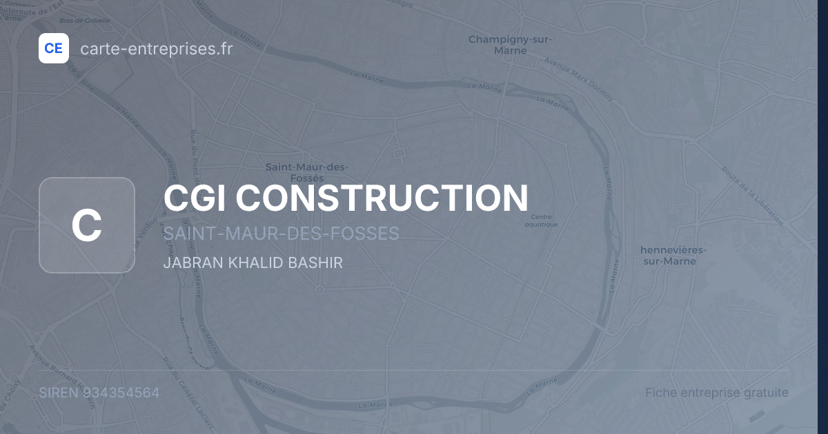 CGI CONSTRUCTION — 934354564 — fiche entreprise