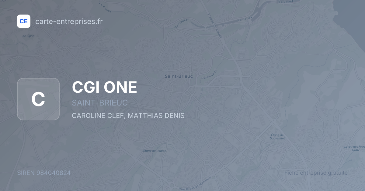 CGI ONE — 984040824 — fiche entreprise