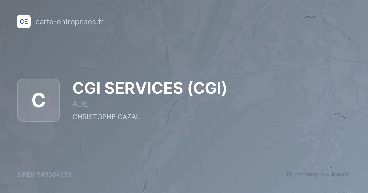 CGI SERVICES (CGI) — 949084339 — fiche entreprise