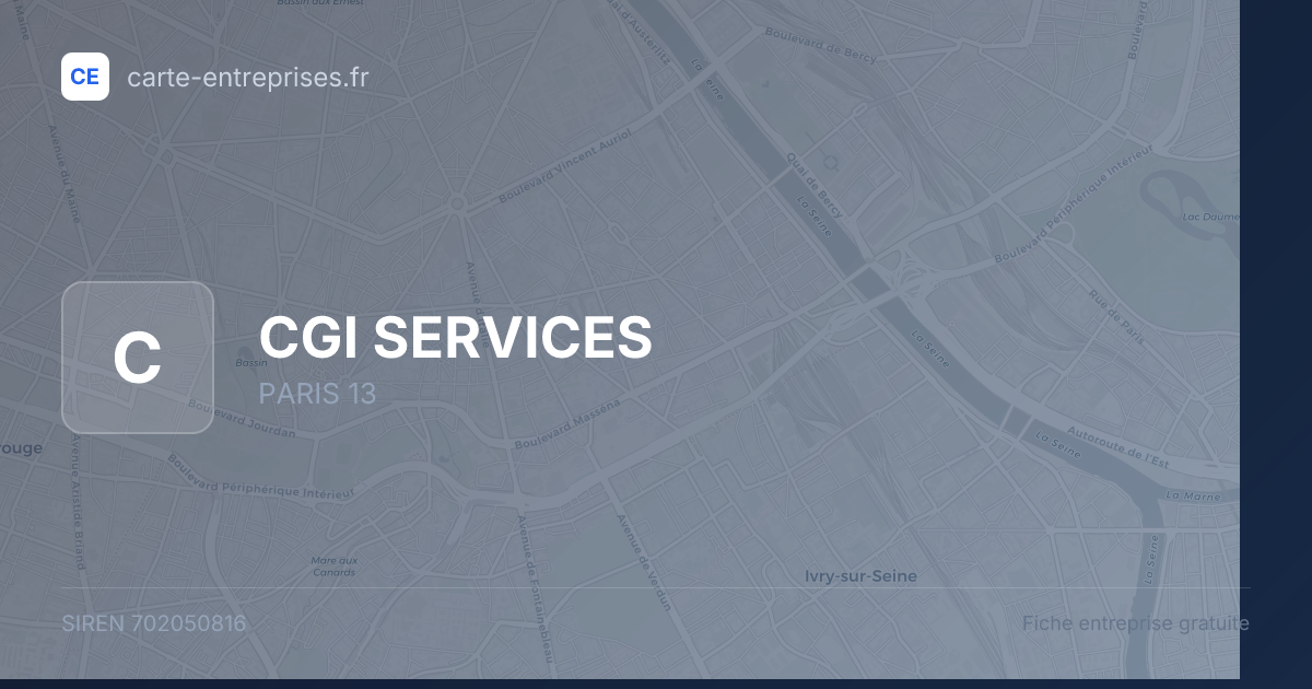 CGI SERVICES — 702050816 — fiche entreprise