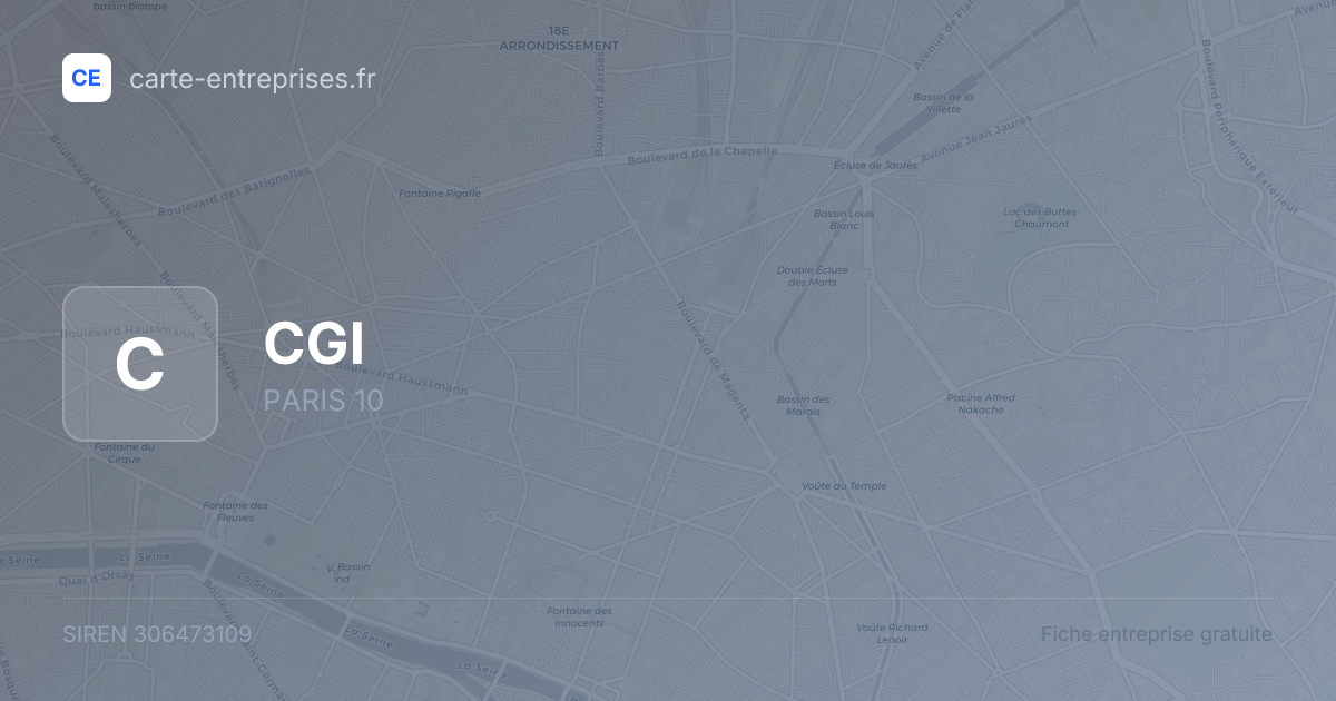 CGI — 306473109 — fiche entreprise