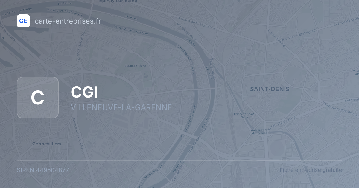 CGI — 449504877 — fiche entreprise