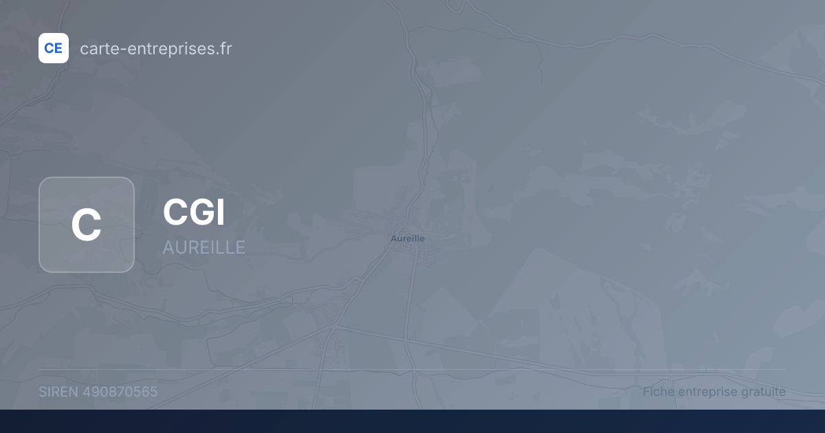 CGI — 490870565 — fiche entreprise
