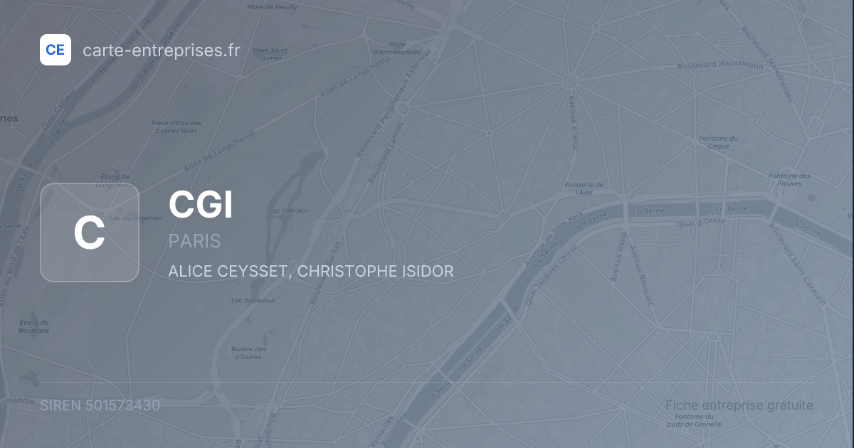 CGI — 501573430 — fiche entreprise