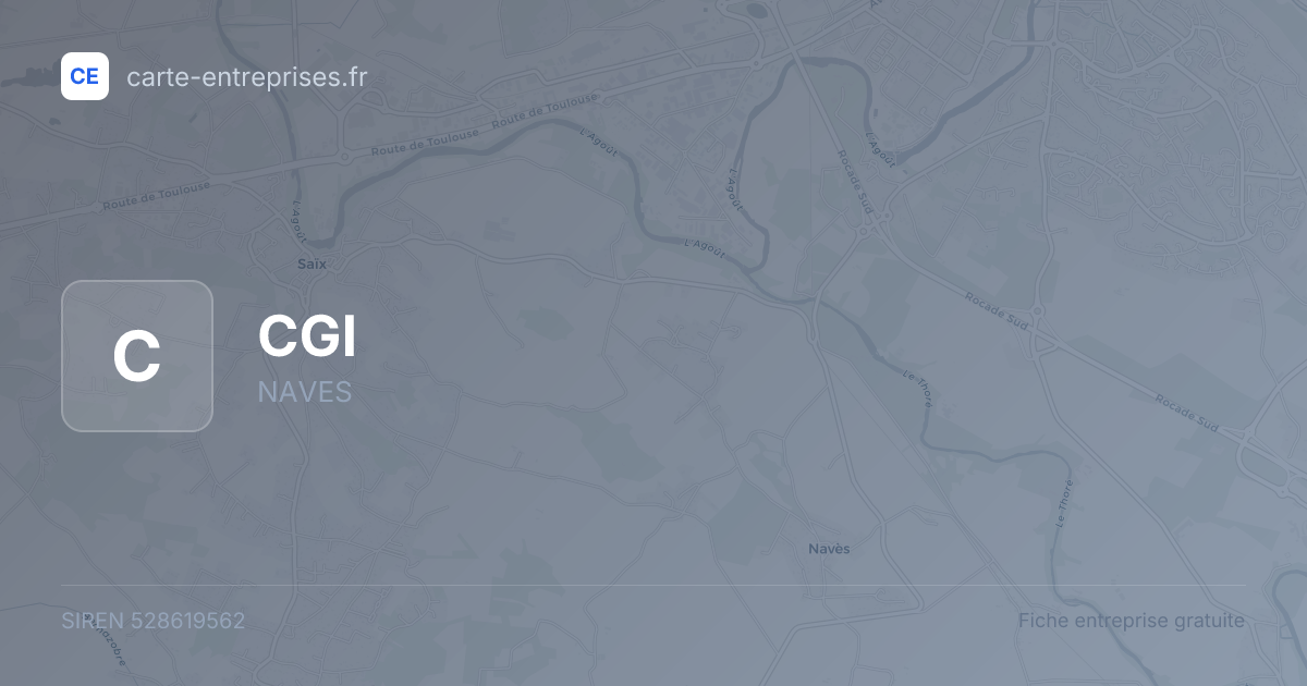 CGI — 528619562 — fiche entreprise