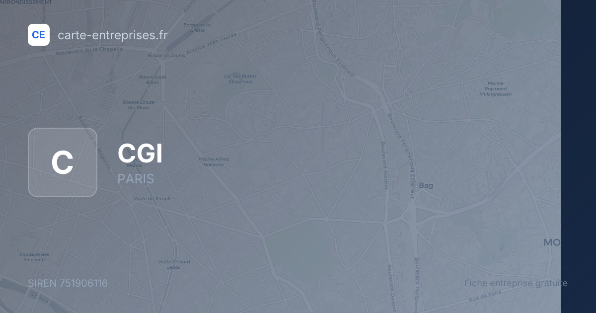 CGI — 751906116 — fiche entreprise