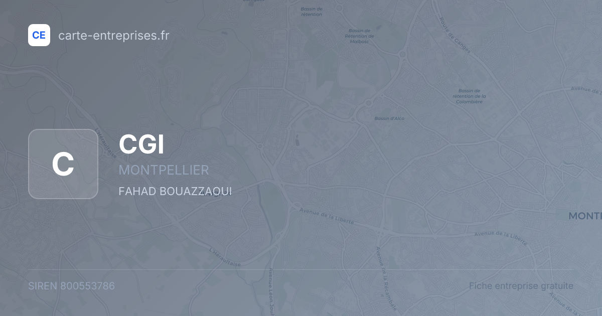 CGI — 800553786 — fiche entreprise